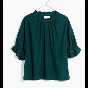 🆕 NWT Madewell top .Green💚💚🎄